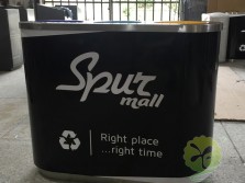 出口室內(nèi)機場三分類不銹鋼垃圾桶